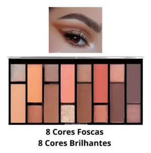 Paleta de Sombra Febella New Nude 16 Cores - Image 2