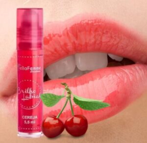 Brilho Labial Roll On Frutas Bella Femme Cereja - Imagem 2