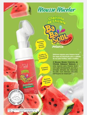 Mousse Micelar Cheirinho de Chiclete Babasoul Melancia - Image 2
