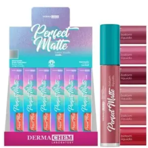 Batom Líquido Dermachen Perfect Matte The Best One Red